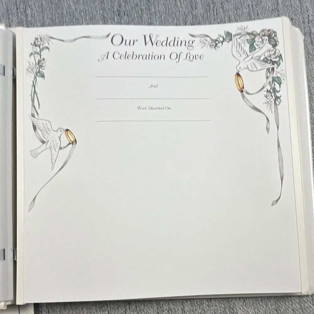 Creative Memories Wedding Scrapbook Album excellent Bundle 2 Pack Page Protector
